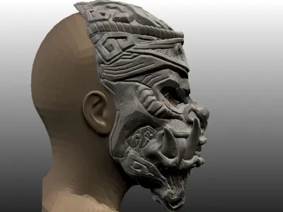 Monkey King Stone Mask 3D print model