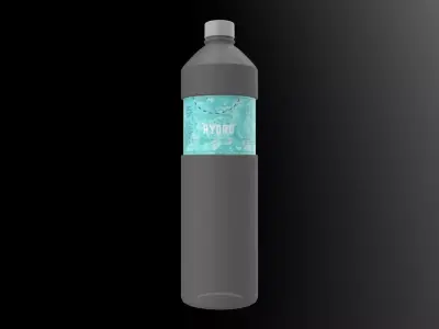 Water Bottle M3 Low-poly 3D model