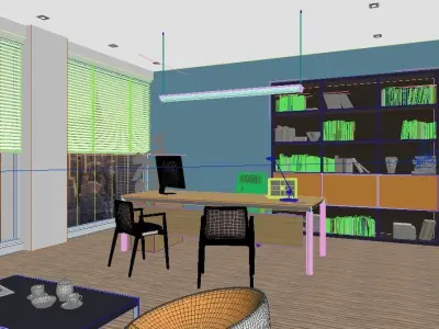 Modern Office Design 3D model purchase