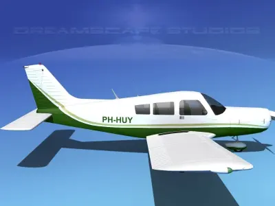 Piper PA-28-235 Cherokee  V10 3D model