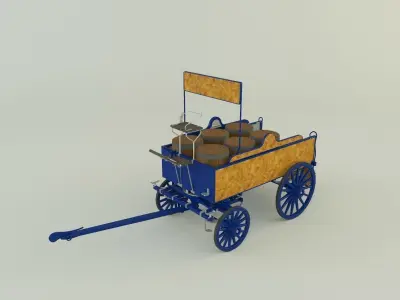 old carriage 3d 3D model