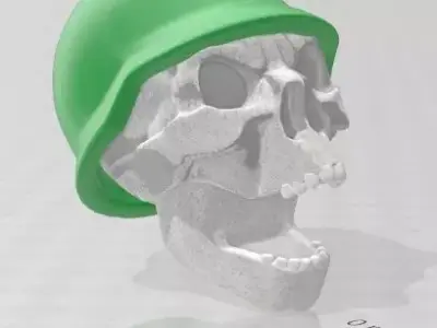 Soldiers Skull Free 3D print model