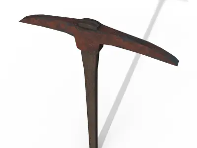 Old pick  Low-poly 3D model