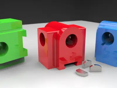 Anchor slide and Key way Free 3D model