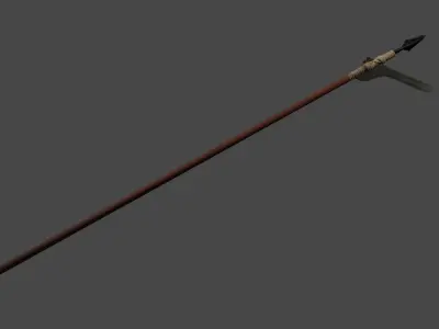 Giao thoi ky Dong Son spear 2 Low-poly 3D model