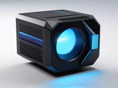 Futuristic SciFi Projector Light 3D model