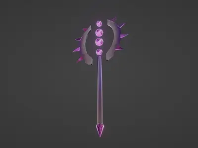 FANTASTIC DOUBLE SWORD Low-poly 3D model