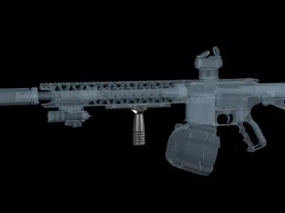 ERGO Pop Bottle Vertical Forward Grip Low-poly 3D model