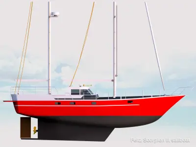Feltz Scorpion III Sailboat  3D model