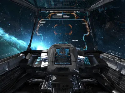 Spaceship Cockpit v1 3D model