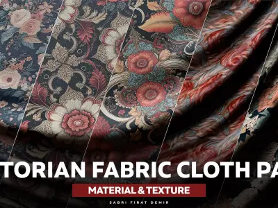 Victorian Fabric - Cloth Texture - Material Pack Texture