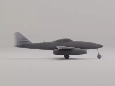Messerschmitt Me 262 Jet Fighter Germany WWII 1944 3D print model