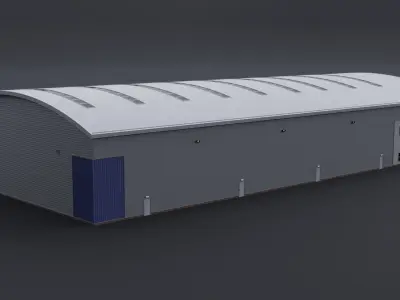 Warehouse 8 Low-poly 3D model