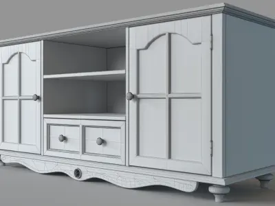 Coventry Large Tv Console 3D model