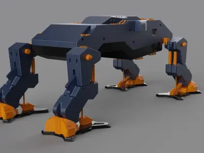 Explorer robot platypus transport vehicle  3D model