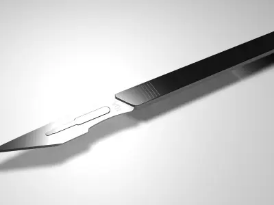 Scalpel - Surgical blade 3D model