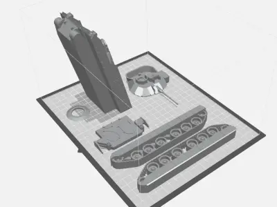 M2A2 Bradley 3D print model