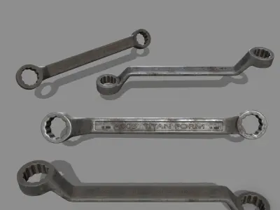 wrench 1 Low-poly 3D model