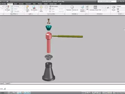 SCREW JACK Free 3D model buy
