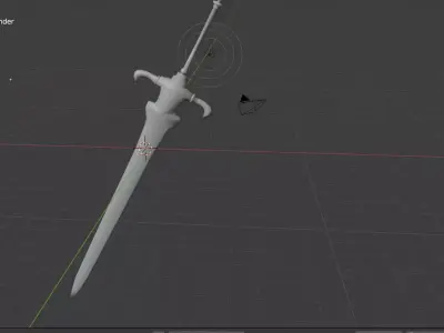 sword Low-poly 3D model 37
