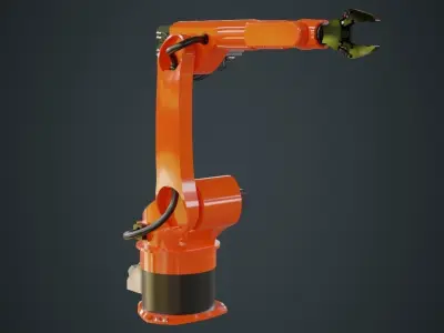 Industrial Robot 3 Untextured 3D model