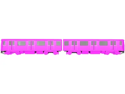 BVG A3L71 U-Bahn  Low-poly 3D model
