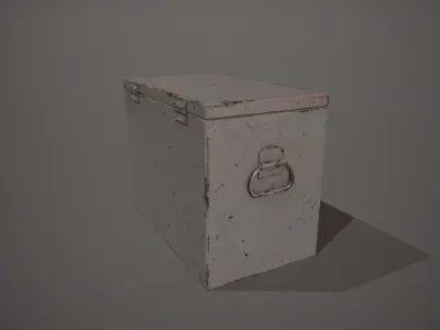 Grey Tool Chest Low-poly 3D model