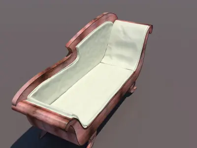 Antique Empire Sofa 3D model