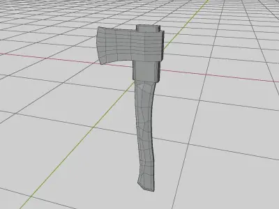 Hand Axe Low-poly 3D model