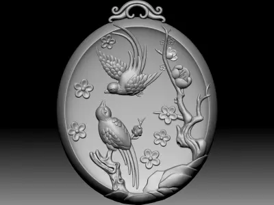 Two Birds Relief 3D model