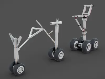 Landing Gears Low-poly 3D model