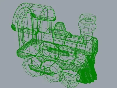 Locomotive train 3D print model