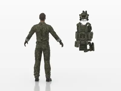   AmericanSoldier 3D model