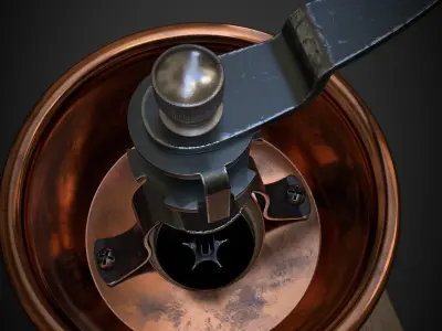 Manual coffee grinder 3D model