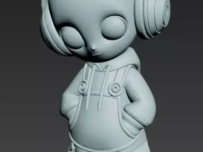 ET ALIEN sci-fi 3D model