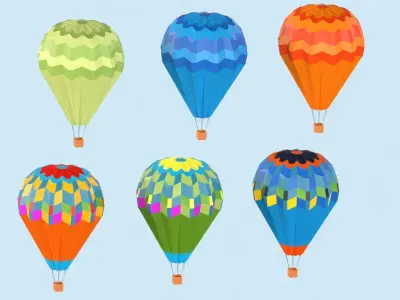 Air Pack Low Poly  Low-poly 3D model