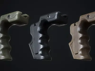CAA Tactical Front Grip Low-poly 3D model