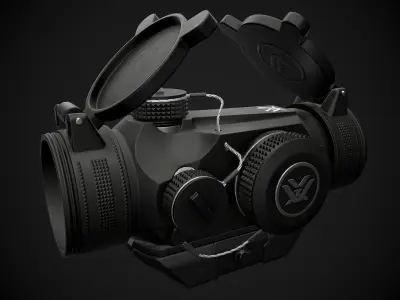 Vortex Optics Sparc II Red Dot Sigh Low-poly 3D model