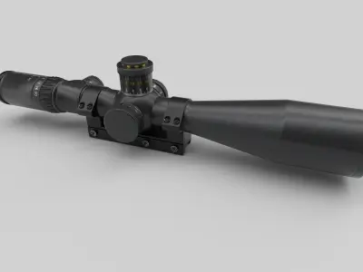 telescopic sight PM11 Low-poly 3D model