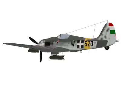 Focke Wulf Fw190 F8 3D model purchase