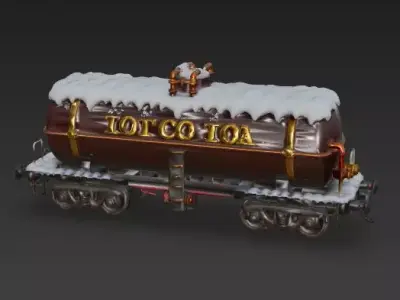  Cocoa Express Tanker 3D Model Low-poly 3D model