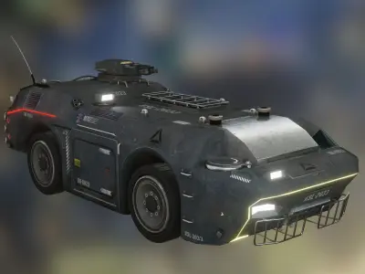 APC M757 city version Low-poly 3D model