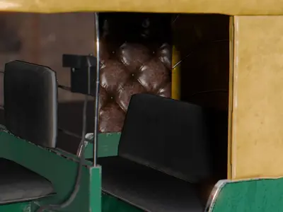 Auto Rickshaw Rigged 3D model