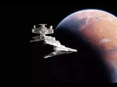 ILM Quality Star Destroyer Free 3D model