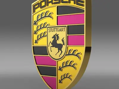 Porsche Logo 3D model
