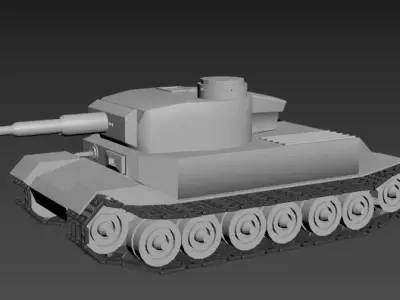 vk45 01 Tiger P 3D model