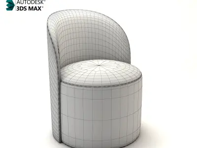 Modern Puff Chair-Chair for bedroom 3D model