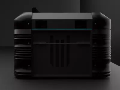 Sci-Fi Crate Game Asset PBR Low Poly for Unity Unreal Engine Low-poly 3D model