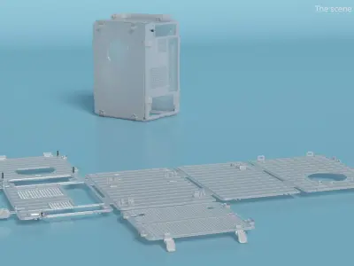 Computer-2 Case by Teenage Engineering Unfolded 3D model