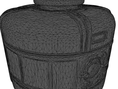 Glowing SciFi Tech Container 3D model